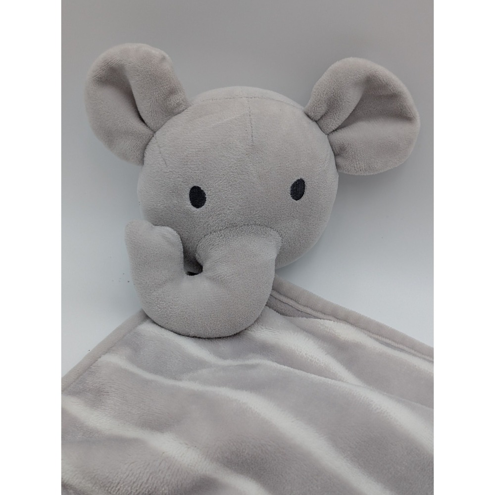 Nordstrom Baby Gray Elephant Lovey Plush 2016 Stripes Security Blanket Stuffed - Picture 2 of 8